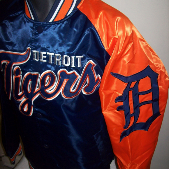 STARTER Jackets & Coats Detroit Tigers Starter Dugout Snap Down